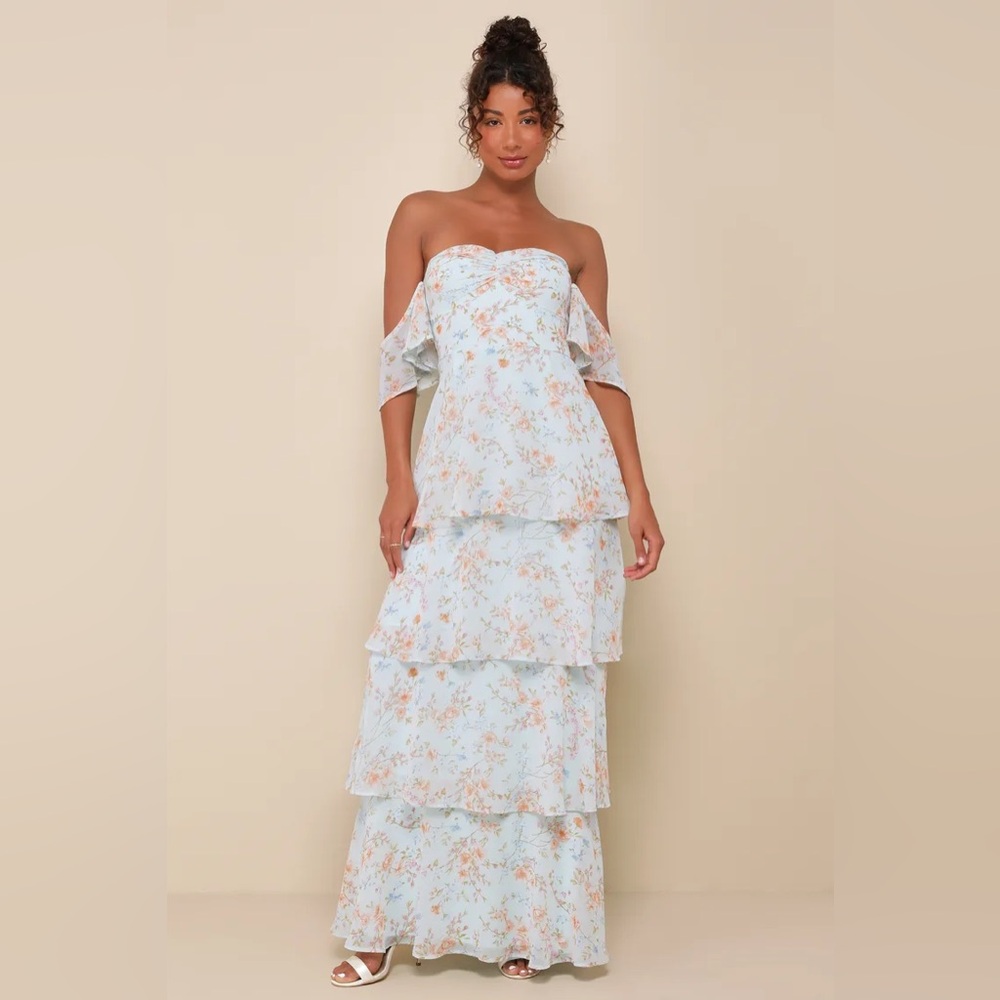 NWT - Charming Mint Green Bridgerton Regency Romantic Floral Maxi Dress